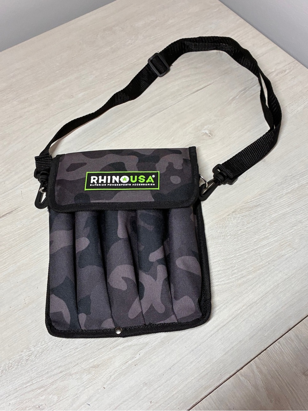 Rhino USA Tool Roll Organizer Camo Heavy Duty Utility Storage Bag Shoulder Strap